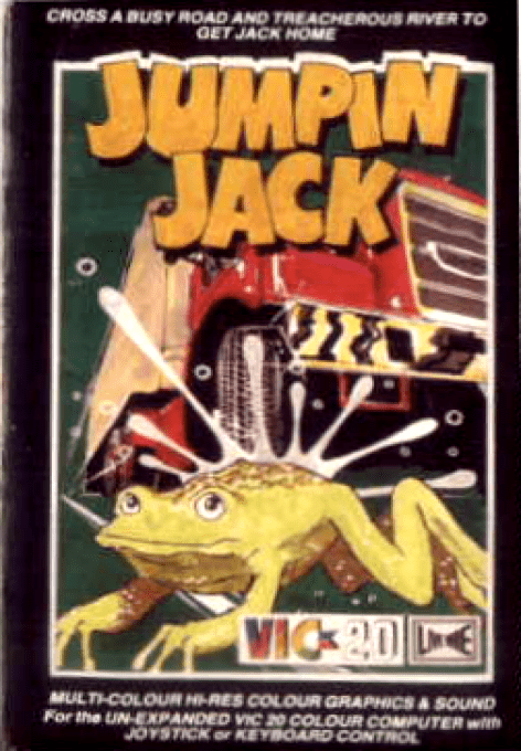 Jumpin Jack box art for Vic-20